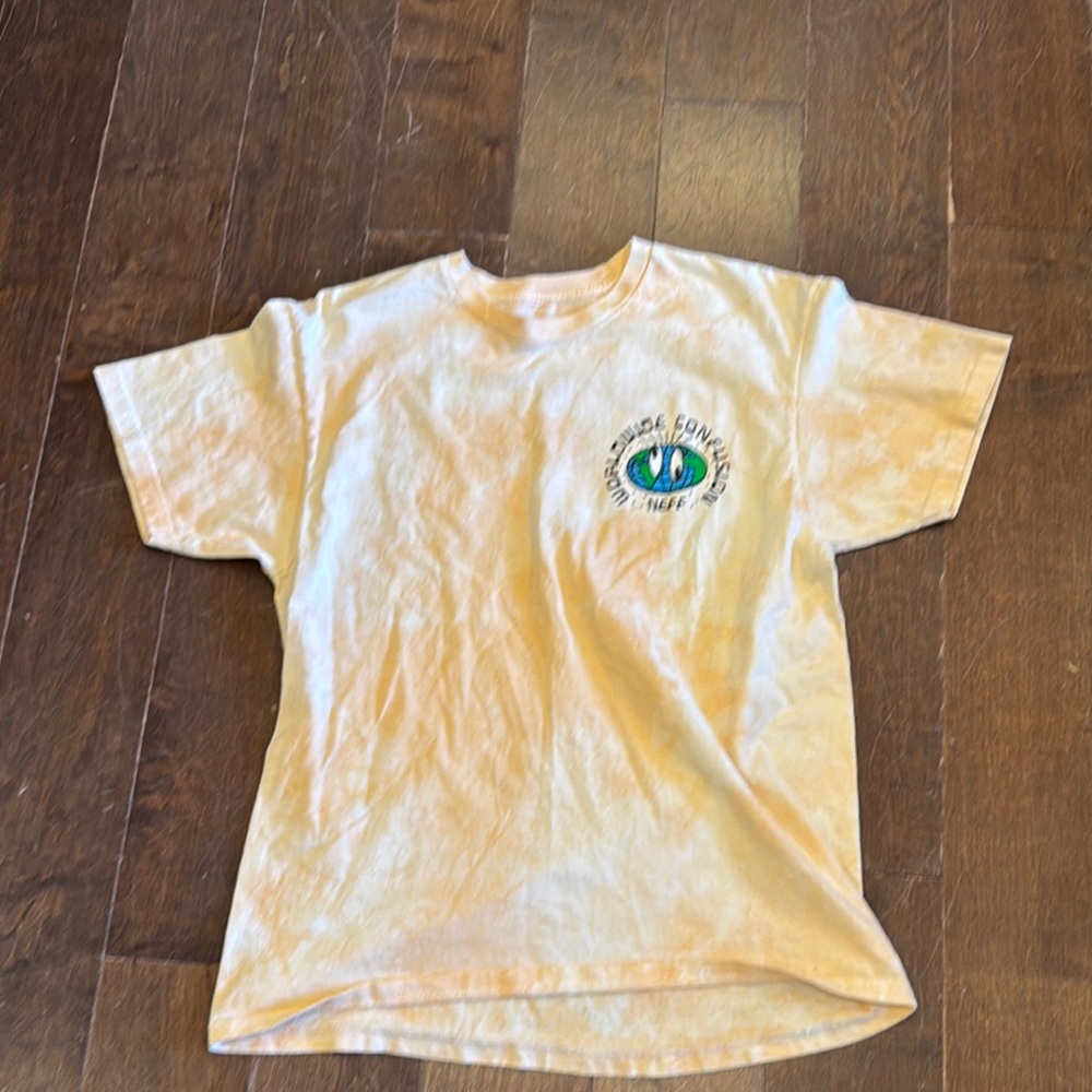 Neff Cream Short Sleeve Tee with Green Logo